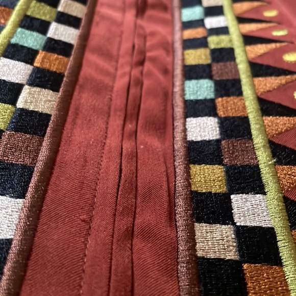 Vintage long sleeve zip up jacket by Aztec embroidery detail by Bob Mackie - Picture 2 of 7